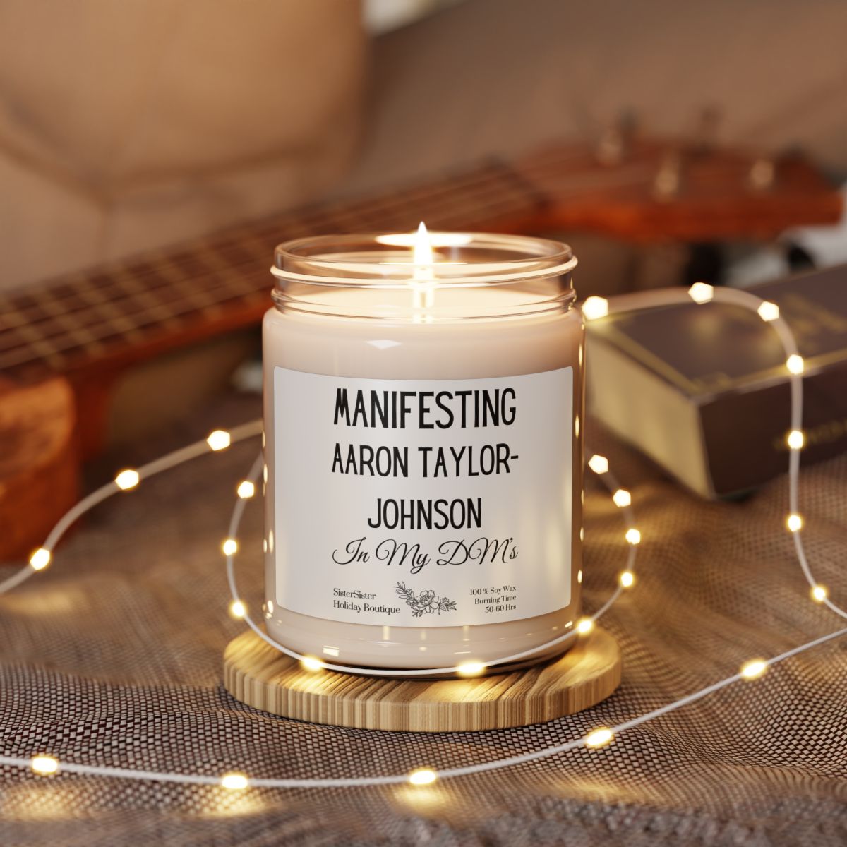 Manifesting Aaron Taylor-Johnson my DMs Candle 9oz